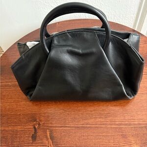 COS Black Leather Satchel